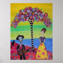 Chanter une sérénade à Frida Posters