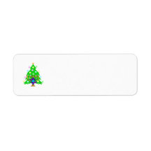 Chanukah and Christmas Together Custom Return Address Labels