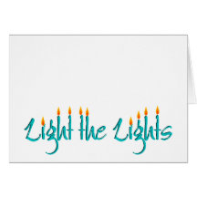 Chanukah Card: Light the Lights
