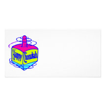Chanukah Dreidel Photocarte Personnalisée