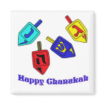 Chanukah Dreidels Refrigerator Magnets