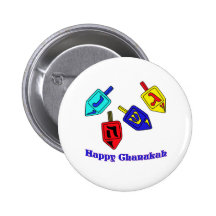 Chanukah Dreidels Pins