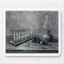 chanukahblackandwhite mouse pads