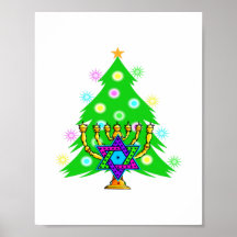 Chanukkah and Christmas Print