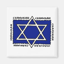 Chanukkah Star Fridge Magnets