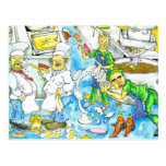 Chaos de cuisine cartes postales