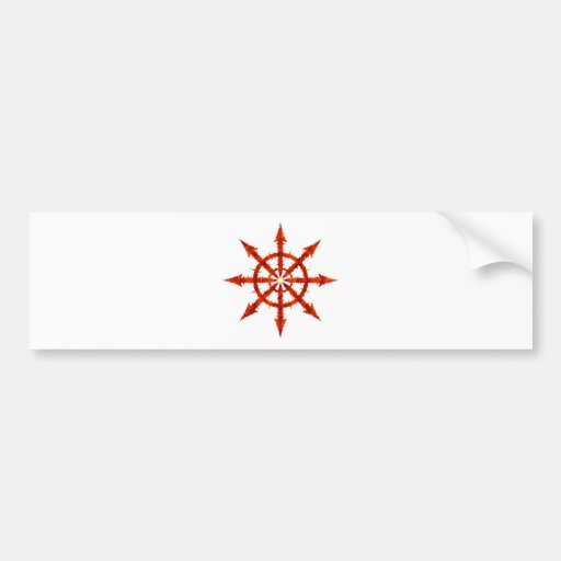 Chaos Symbol Bumper Stickers