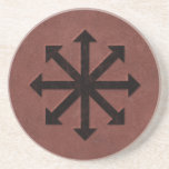 Chaosphere on Red Leather Coasters
