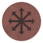 Chaosphere on Red Leather Sticker