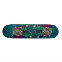 Chaotic orbits in green space dimension skate boards