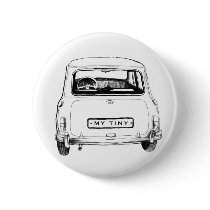 Chapa Coche inglés clásico Boton