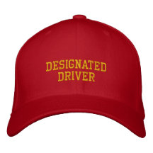 Chapeau brodé de conducteur indiqué