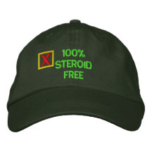 Chapeau brodé libre de stéroïde
