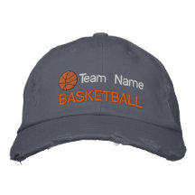 Chapeau brodé par basket-ball personnalisé