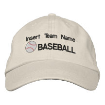 Chapeau brodé par équipe de baseball