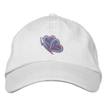 Chapeau brodé par papillon coloré mignon