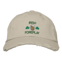 Chapeau brodé par préliminaires irlandais drôles