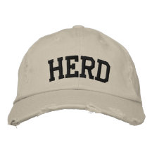 Chapeau brodé par troupeau