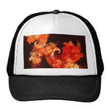 Chapeau d'art abstrait de Firebirds de danse Casquettes De Camionneur