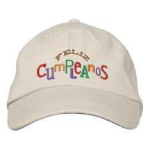 Chapeau de broderie de Feliz Cumpleaos Casquette De Baseball