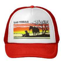 Chapeau de camionneur de cowboy de coucher du sole casquette de camionneur