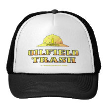 Chapeau de déchets de gisement de pétrole, or noir casquettes de camionneur