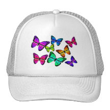 Chapeau de papillons casquettes de camionneur
