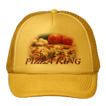 chapeau de roi de pizza casquettes de camionneur