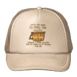 Chapeau de seau d'alimentation de chèvre casquette