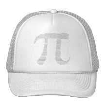 Chapeau de symbole de pi casquette de camionneur