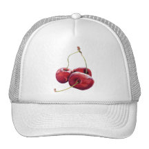 Chapeau de trois cerises casquette de camionneur