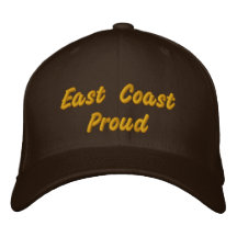 Chapeau fier de Brown foncé de Côte Est Casquettes Brodées