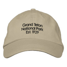 Chapeau grand de Tetons Casquettes Brodées