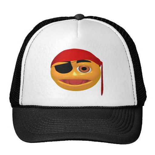 Chapeau heureux de pirate de visage casquettes de camionneur