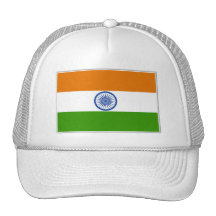 Chapeau indien de drapeau casquettes de camionneur