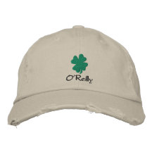 Chapeau irlandais personnalisé de shamrock, casque