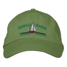 chapeau marin vert casquette de baseball brodée