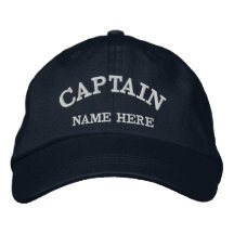 Chapeau nommé de marin de capitaines casquettes brodées