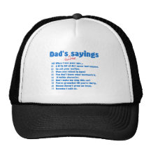 Chapeau préféré d'énonciations de papas casquettes