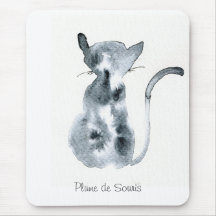 Chaquarelle assis tapis de souris