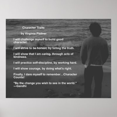 Character Traits by Virginia Plotner Posters by gin1222