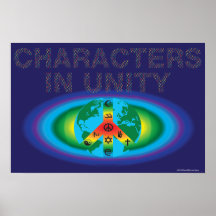 CHARACTERS IN UNITY POSTER