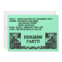 CHARCOAL BLACK DRAGONS DUNGEONS ~PARTY INVITATION!