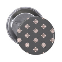charcoal grey damask pinback buttons