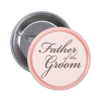 Charcoal grey light pink Father of the Groom buttons