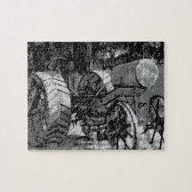 Charcoal Tractor Puzzle