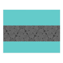 Charcoal Triangle Knot Band Postcard