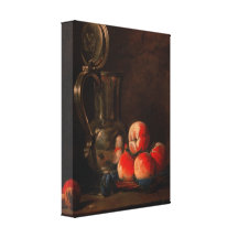 Chardin - la vie toujours avec tinjar et des pêche toile tendue sur châssis