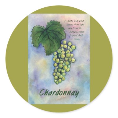 Chardonnay Wine Grapes & Description Sticker by donnabellas
