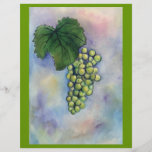 Chardonnay Wine Grapes Flyer